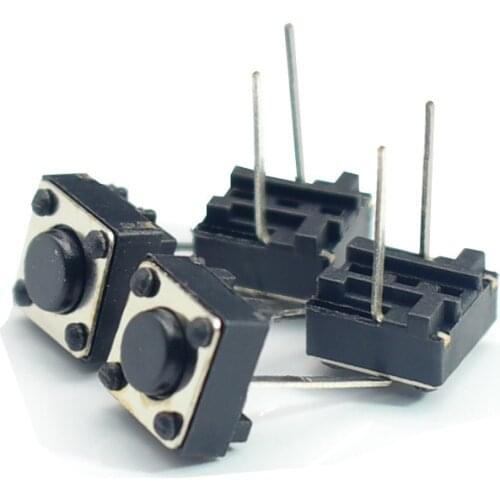 100PCS/Lot 6x6x5mm Micro Switch Tactile Push Button Switch 2 pins 6*6*5mm Key Switches