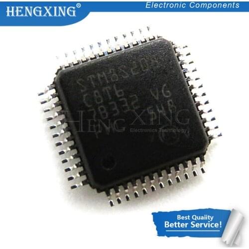 2pcs/lot STM8S208C8T6 STM8S208 LQFP-48 In Stock