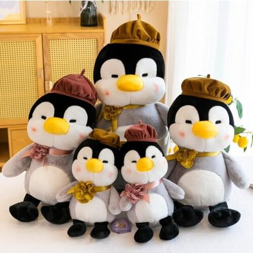 30/45/60cm Kawaii Painter Soft Penguin Plush Toys Children Soft Stuffed Doll Kid Toy Decorations Birthday For Children Gifts
