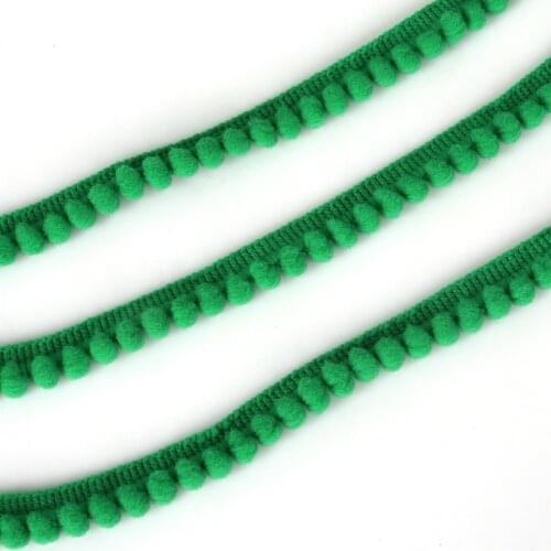 5Yards/Lot Hot PP Ball Dia 10MM Pom Pom Trim Ball Fringe Ribbon DIY Sewing Accessory For Home Wedding Decoration