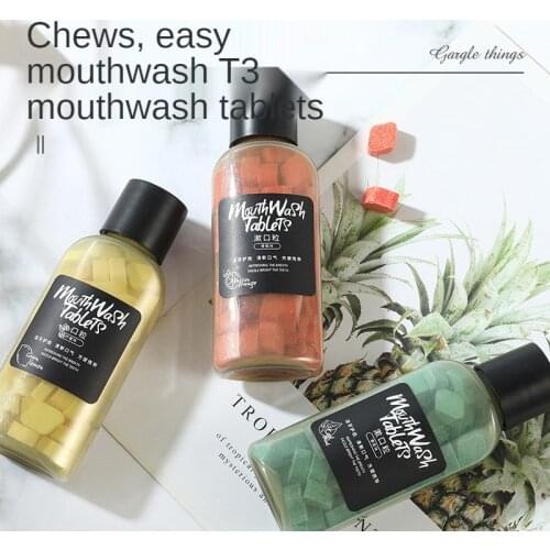 60 tablets/box Dental Toothpaste Particles Whitening Tooth Removal Stains Smoke Stains Portable Toothpaste Fresh Breath