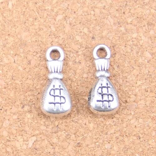 76pcs Charms wallet dollar money 20x9x5mm Antique Pendants,Vintage Tibetan Silver Jewelry,DIY for bracelet necklace