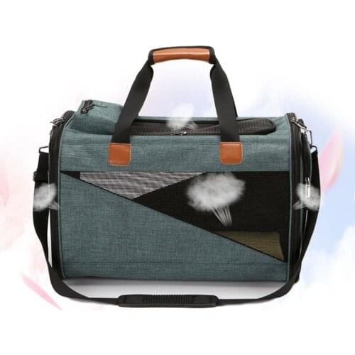 Large Green Pet Shoulder Bag Foldable Travel Pet Handbag For Cat Breathable Handbag With Pet Supplies Carrying Bag For Dog