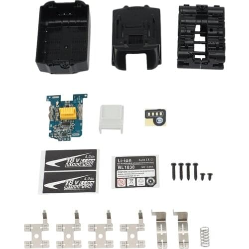 Li-Ion Battery Case Charging Protection Circuit Board Label Box for Makita 18V BL1830 LED Battery Indicator Label