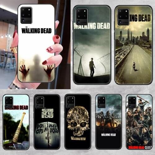Walking Dead Phone case For Samsung Galaxy Note 4 8 9 10 20 S8 S9 S10 S10E S20 Plus UITRA Ultra black silicone cover luxury