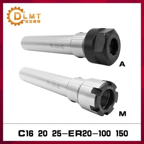 1pcs C16 C20 C25 ER20 Type A Type M 100L 150L Collet Chuck Holder CNC Milling Lengthen Tool carrier For CNC machining center