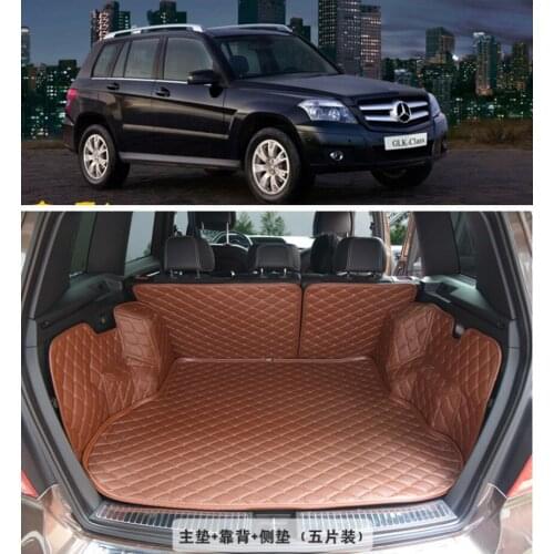 For Mercedes-Benz GLK Class GLK260 300 400 2012-2017 High Grade Full Rear Trunk Cargo Mat Tray Liner Protector Foot Pad