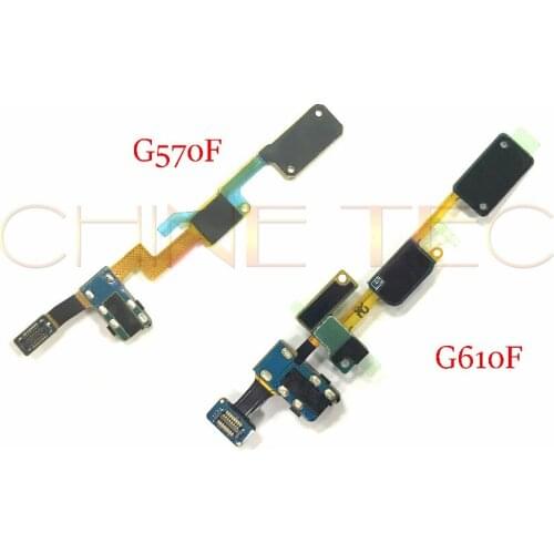 For Samsung Galaxy J5 J7 Prime G570F G610F Home Button Key Return Light Sensor Menu Keyborad Headphone Audio Jack Flex Cable