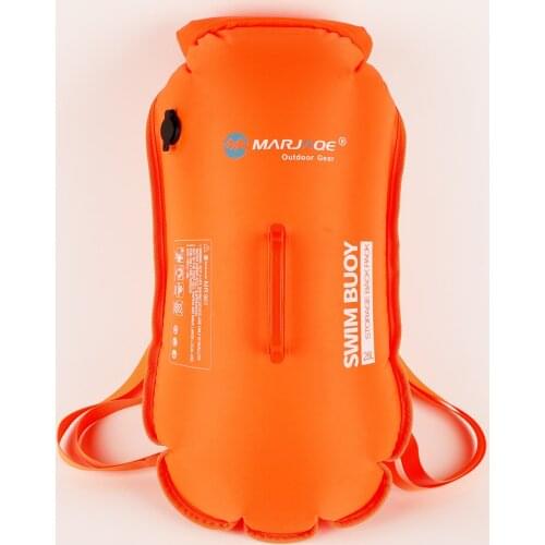 Double airbag swimming buoy floating mark detachable shoulder waterproof backpack outdoor swimming swimming bag