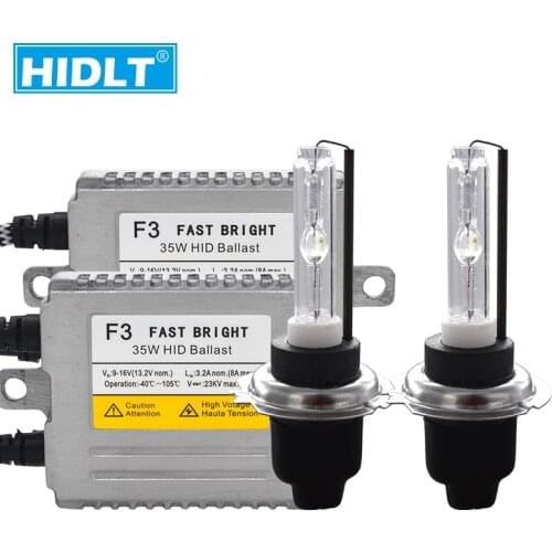 HIDLT Original Cnlight D2H HID Bulb Kit Xenon H1 H3 H11 9005 9006 H7 4300K 5000K 6000K Lamp Bulb AC 35W DLT F3 HID Ballast Kit