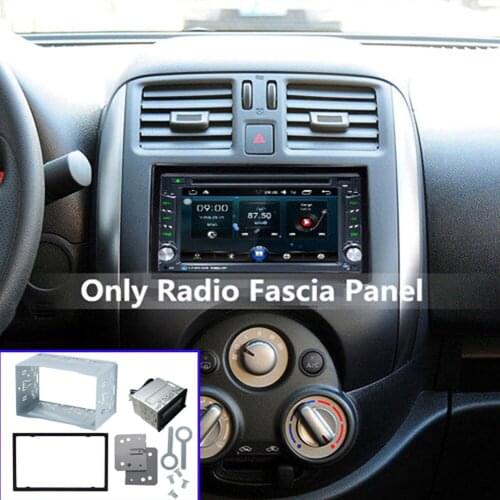 Unit 2 DIN Cage Radio Vehicle Case Car Fitting DVD Player Frame Mounting Plate Iron Frame Plastic Panel Automotive Radio Player