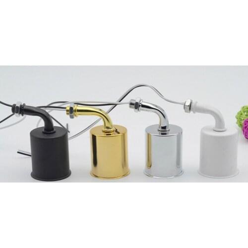 E27 ceramic resistance high temperature screw lamp base elbow lampholder for Modified hanging wall lighting accessory 10pcs