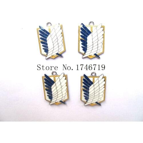 Hot Sale 50 pcs Attack on Titan Pendant Charm Pendants DIY Making Accessories