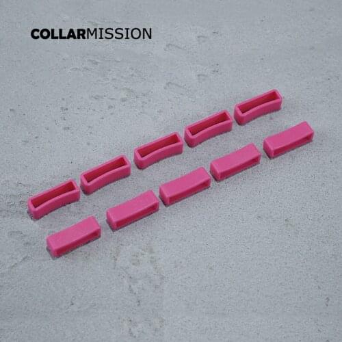 Multicolor spray paint craft plastic rectangular holder for DIY dog collar accessories 25mm rose SK25SJ13