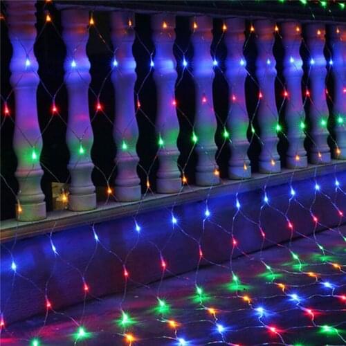 Decoracion de navidad de malla led llevo grandes luces netas para arbustos