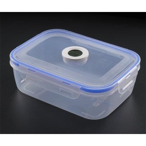 Cigar Humidor Digital hygrometer humidifier Plastic transparent cigar Storage box