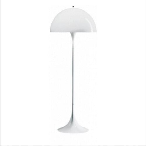 Nordic Simple Iron Lamp Body Mushroom Shaped Lampshade Floor Lamp for Living Room Bedroom Study Standing Light Fixture LED Decor