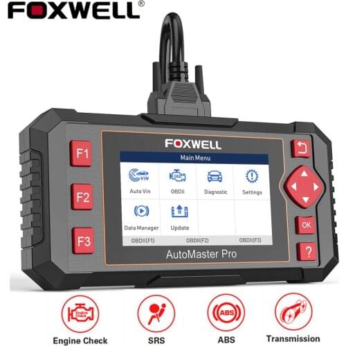 Foxwell NT604 Elite Engine Analyzer OBD2 Diagnostic Scanner ABS SRS Transmission EOBD OBD 2 Code Reader Scan Tool Multi-Language