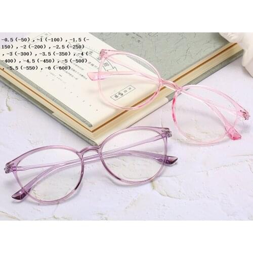 TR90 Super Light Myopia Glasses Degrees -0.5,-1,-1.5,-2,-2.5,-3,-3.5,-4,-4.5,-5,-5.5,-6 Retro Protection Eyewear SPH,CYL Custom