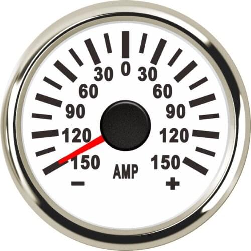 Universal 52mm Car boat AMP Current Meter Gauge Amperemeter +/-80A +/-150A With Red Backlight for Auto motorcycle Truck 9-32V