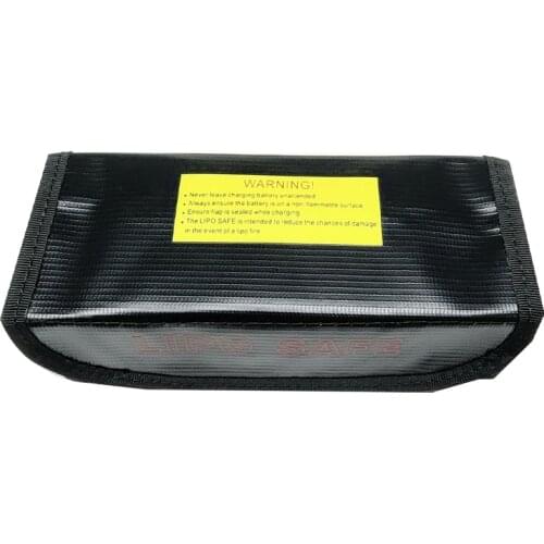 1 pcs Black Silver Fireproof Explosionproof Lipo Battery Safe Bag waterproof Lipo Battery Guard Pouch Sack for Charge&Storage