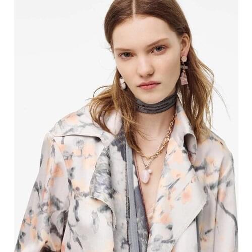 1pcs Fashion Crystal Gemstone Pendant Quartz Crystal Point Healing StoneDouble necklace Natural stone Pendant For Women Jewerly