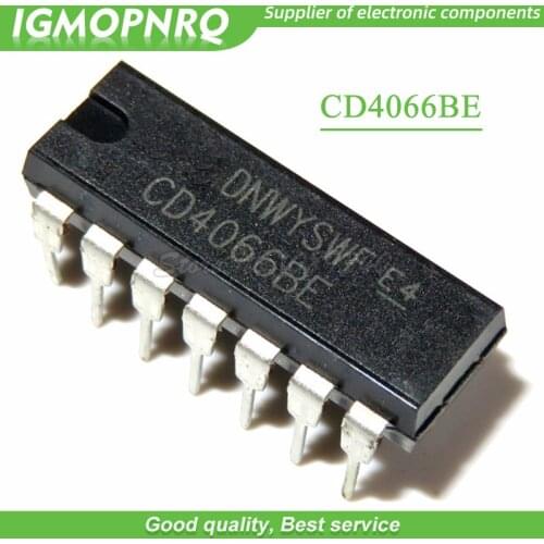 10pcs/lot CD4066 CD4066BE DIP-14 logic chip bi-directional switch New Original