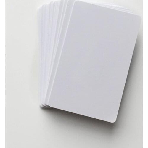1000pcs Blank white inkjet printable credit card size pvc card with matte finish printing by Epson or Canon inkjet printers