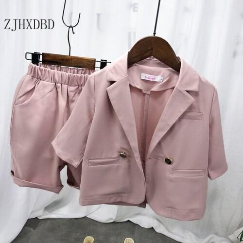 2pcs Kids Blazer School Suit for Boy Costume Baby Boys Suits for Weddings Toddler Boys Set Girl Formal Suits Children Clothg Set