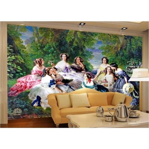 3d wallpaper custom photo mural European style noble girl palace oil painting room decoration Wallpaper for walls in rolls