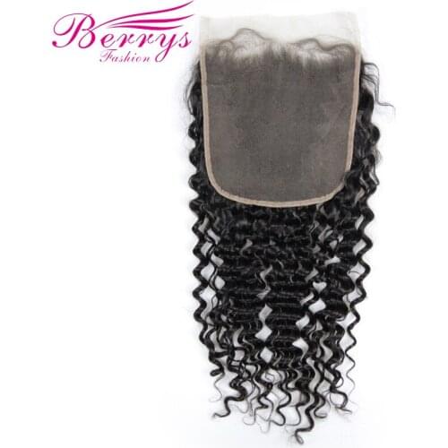 7x7 Lace Closure Deep Wave Brazilian Virgin Hair Free Part Pr epluncked Closure Unprocessed Human Hair Extensions