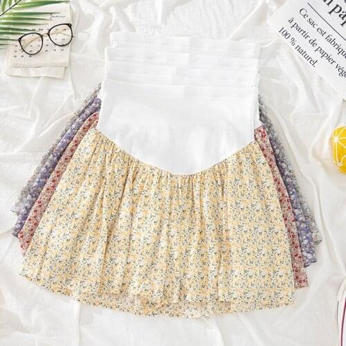 96396# Maternity Leisure Pants Summer Fashion Shorts Chiffon Pregnant Women Belly Support Pants Maternity Trousers