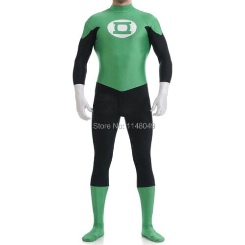 Free Shipping Green Spandex Superhero Costume Best-seller Superhero Costume