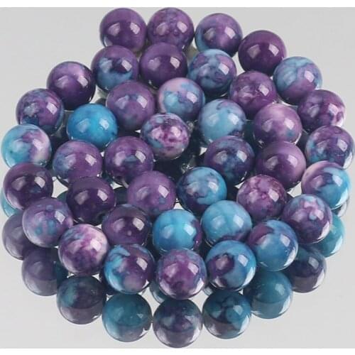 Natural Stone Dark Purple Rain Jaspers Round Loose Beads for Jewelry Making DIY Woman Bracelet Necklace 4/6/8/10/12mm