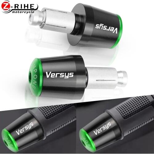 For KAWASAKI Versys 650 Lt 1000 300 400 2019 2020 21+ Hand Bar Ends Motorcycle Accessories HandleBar End Cap CNC Billet Aluminum