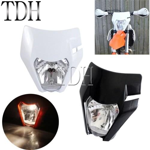 For Kawasaki Yamaha Supermoto Universal Headlamp FE TE TC FX SX-F SX EXC XC-W XC-F 125 150 250 350 Enduro Headlight Head Light