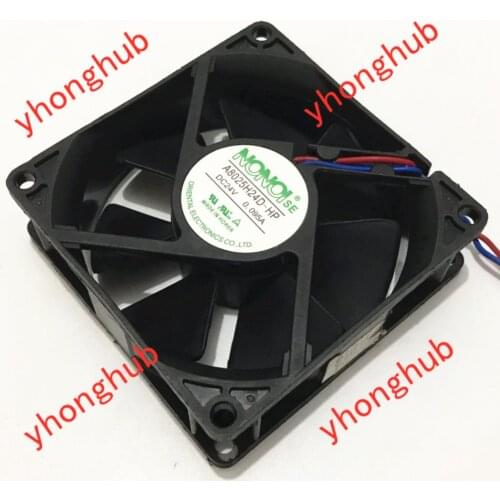 NONOISE A8025H24D-HP DC 24V 0.095A 80X80X25mm 2-wire Server Cooling Fan