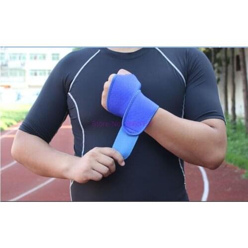 By dhl 200pcs Wrist Lifting Wristband Gym Wrist Support Band Guard Bracer Thumb Support Straps Wraps Bandage Training Safety