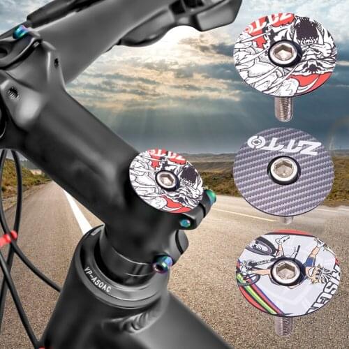 MTB Road Bike Bowl Cover Bicycle Stem Top Cap for 28.6mm Fork Tube Headset Cap Cycling Accessories