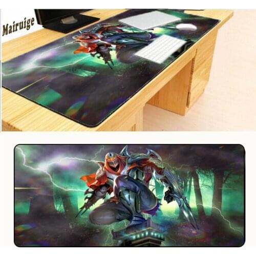 Mairuige 900*400*2mm Free Shipping Zed League of Legends Games Computer Gaming Large Overlock Mouse Pad Gamer Tapices De Juego