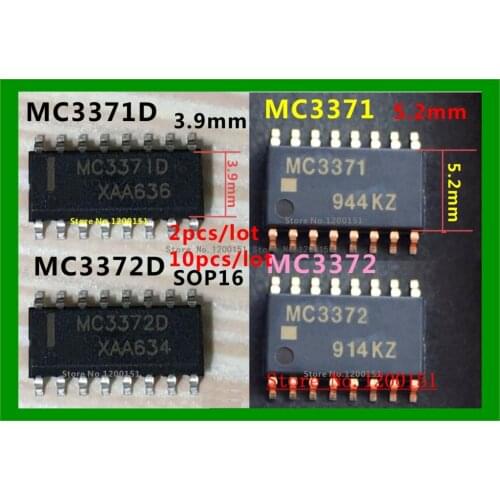 MC3371 MC3372 MC3371D MC3371DR2G MC3372D SOP16 MC3371P MC3372P DIP16