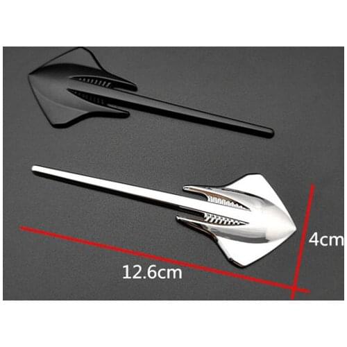 3D Metal WStingray Logo Decal Auto Emblem Motorcycle Badge Sticker Car Accessories