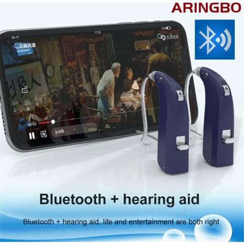 2021 New Bluetooth Digital Hearing Aids Intelligence Hearing Amplifier With Charging Function Noise Cancellation Hearing Aid