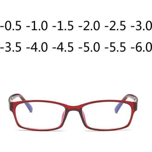 Fashion prescription glasses female mens brand anti-fatigue finished glasses -0.5 -1.0-1.5 -2.0-2.5-3.0-3.5-4.0-4.5-5.0-5.5-6.0