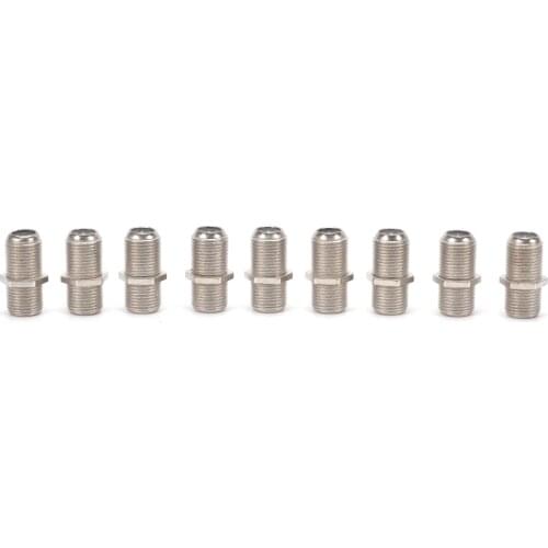 One or 10 Pcs F Type Female Jack To SMA Male Plug Straight RF Coaxial Adapter F Connector To SMA Convertor