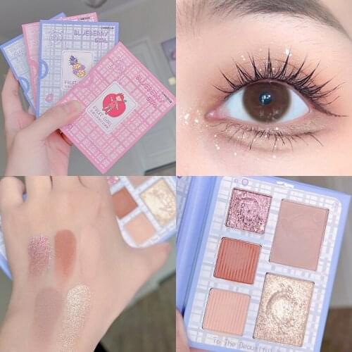 5 Color Shimmer Matte Glitter EyeShadow Palette Pigmented Metallic Diamond Maquillage Eyeshadow Pallete Cosmetic Makeup Palette