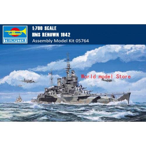 Trumpeter 05764 1/700 HMS Battle Cruiser Renown 1942 Plastic Assembly Model Kits