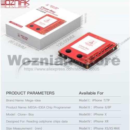 Qianli Mega-Idea LCD Screen True Tone Repair Programmer for iPhone XR XSMAX XS 8P 8 7P 7 Vibration/Touch/Photosensitive Repair