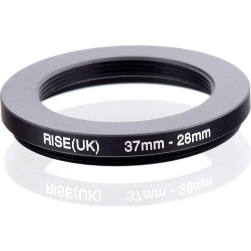 RISE(UK) 37mm-28mm 37-28 mm 37 to 28 Step down Ring Filter Adapter black