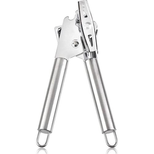 Can Opener Manual, Kitchen Durable Stainless Steel Heavy Duty Can Opener Manual Smooth Edge Food Safety Cut Can Opener